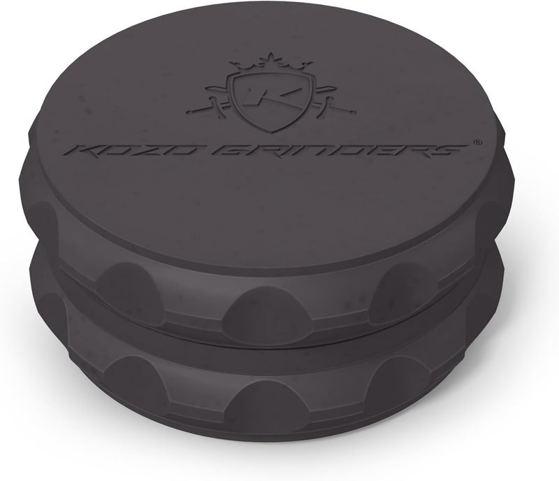 KOZO 2.5" Spice Grinder 2-Piece, Strong Grip By . (Black) - Image 1